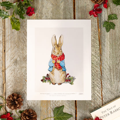 Peter Rabbit "A Winter's Tale" 10x12" Mounted Fine Art Print