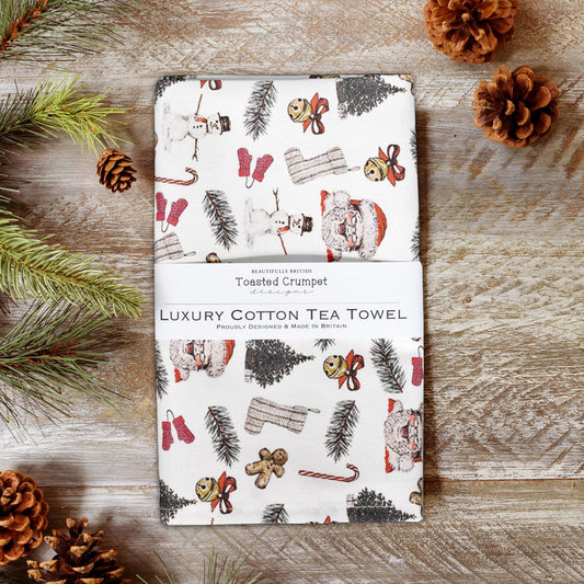 All Things Jolly (Pure) Tea Towel