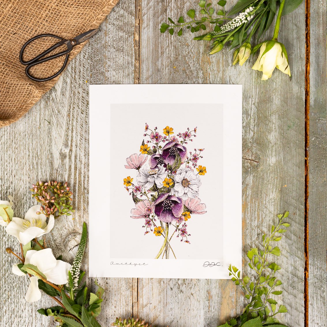 Amethyst 10x12" Fine Art Print