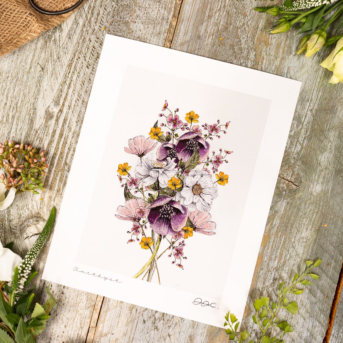 Amethyst 10x12" Fine Art Print
