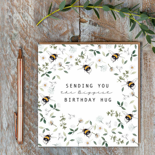 Sending You the Biggest Birthday Hug Card (Cello-Free)