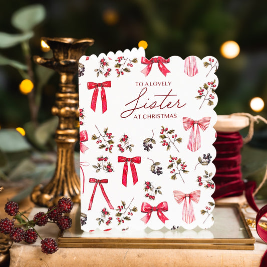 To a Lovely Sister Card (Cello-Free) (available for dispatch from August 2025)