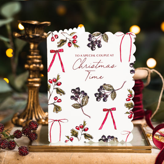 To a Special Couple at Christmas Time Card (Cello-Free) (available for dispatch from August 2025)