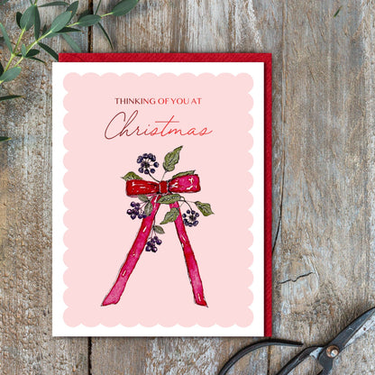 Thinking of You at Christmas Card (Cello-Free) (available for dispatch from August 2025)