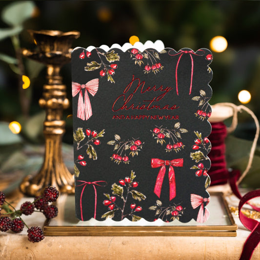 Merry Christmas and a Happy New Year Card (Cello-Free) (available for dispatch from August 2025)