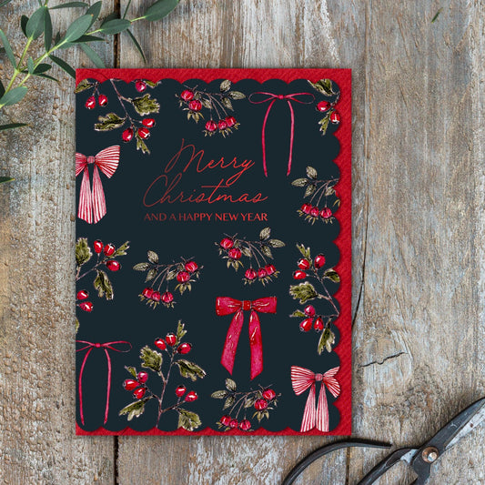 Merry Christmas and a Happy New Year Card (Cello-Free) (available for dispatch from August 2025)