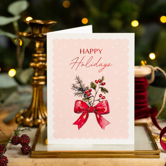 Happy Holidays Card (Cello-Free) (available for dispatch from August 2025)