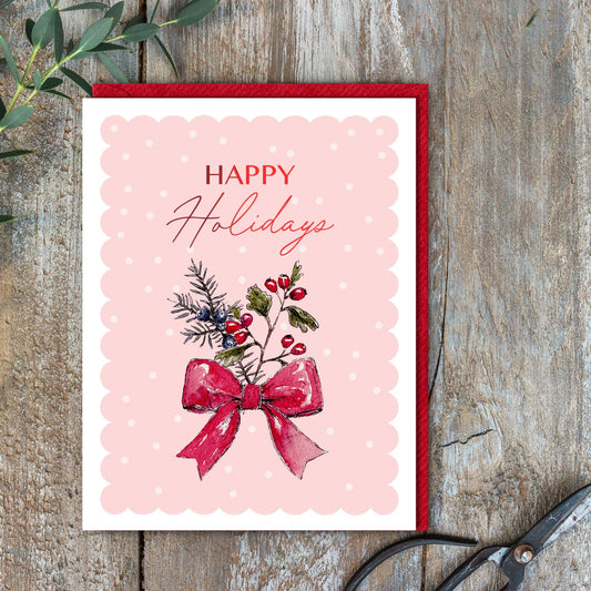 Happy Holidays Card (Cello-Free) (available for dispatch from August 2025)
