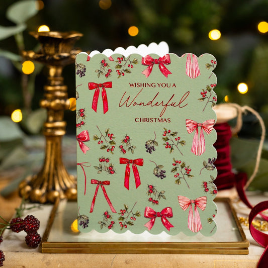 Wishing you a Wonderful Christmas Card (Cello-Free) (available for dispatch from August 2025)