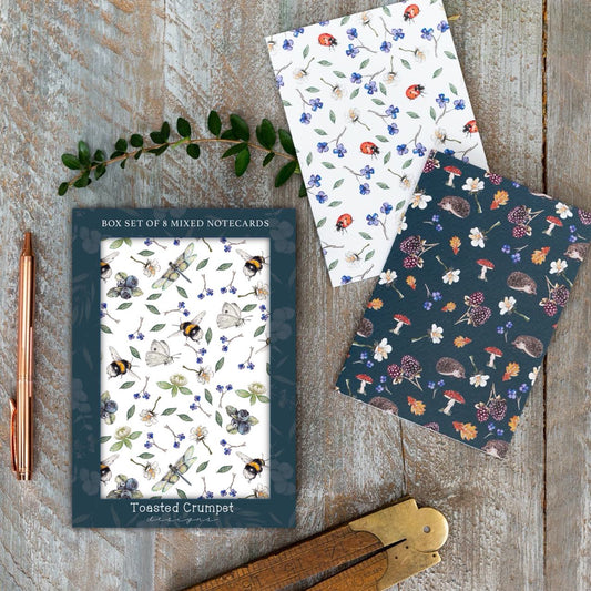 "Explore & Treasure" Boxed Set of 8 Mixed Notecards