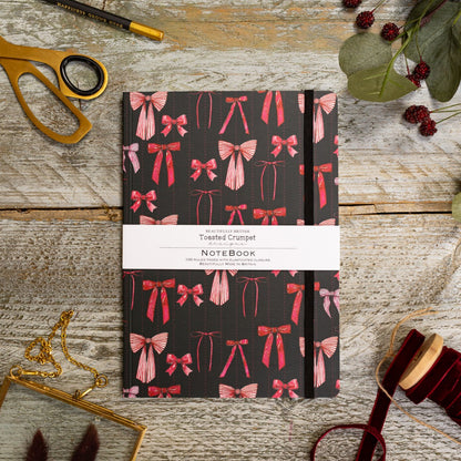Bow (Noir) A5 Lined Notebook (available for dispatch from August 2025)