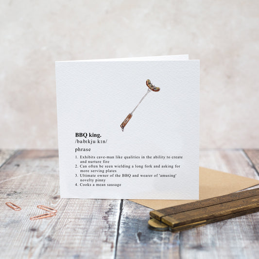 BBQ King Card (Cello-Free)