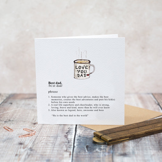 Best Dad Card (Cello-Free)