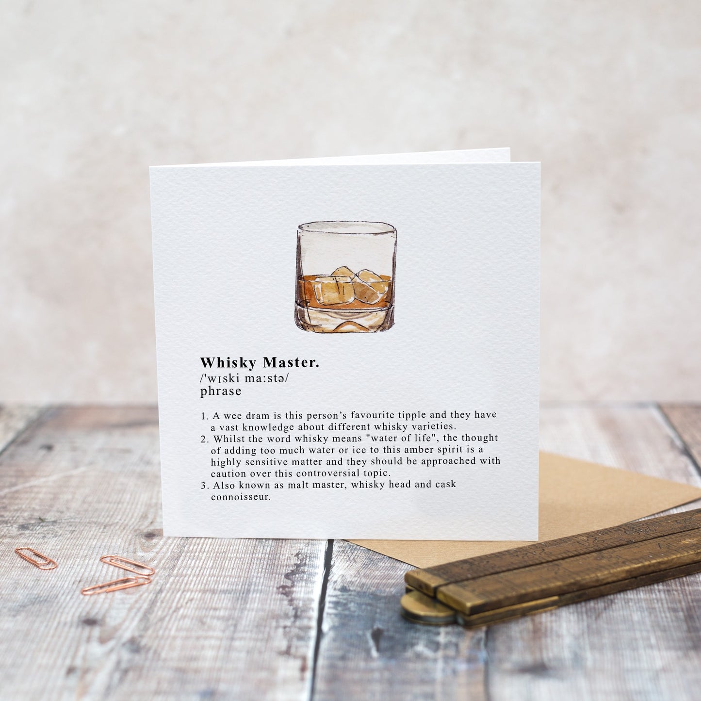 Whisky Master Card (Cello-Free)