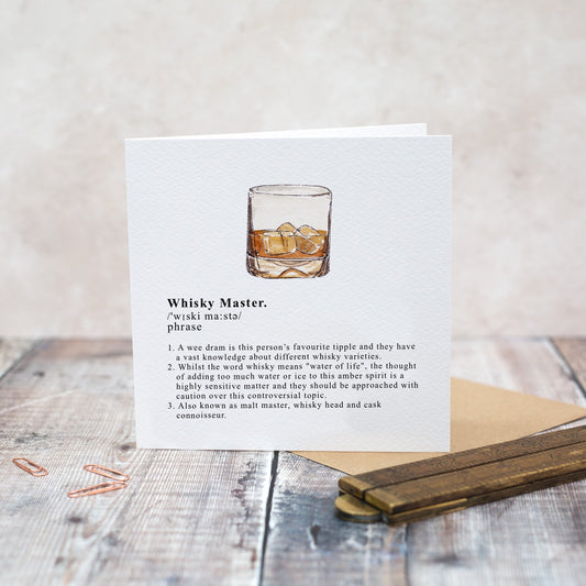 Whisky Master Card (Cello-Free)