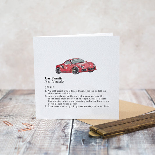 Car Fanatic Card (Cello-Free)