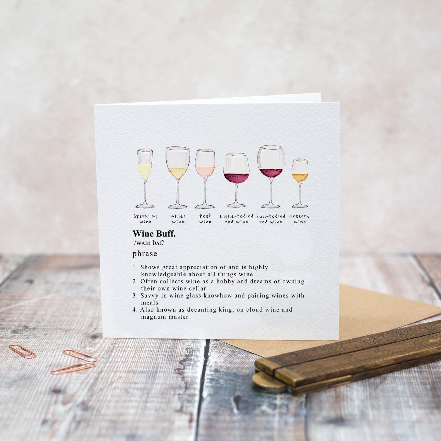 Wine Buff Card (Cello-Free)