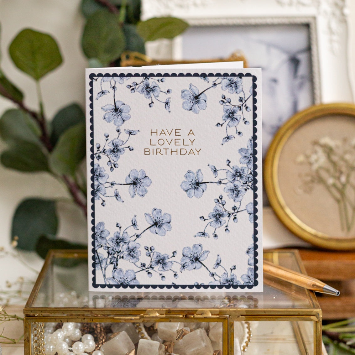 NEW! Have a Lovely Birthday (Chateau) Card (Cello-Free)