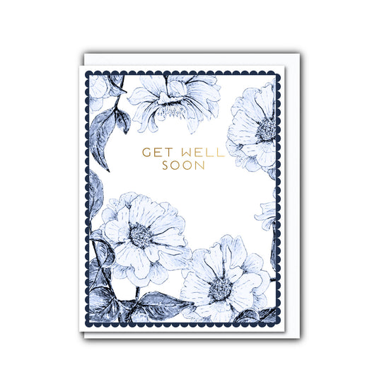 NEW! Get Well Soon (Chateau) Card (Cello-Free)