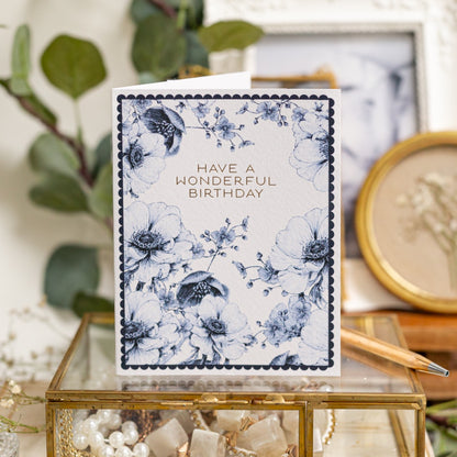 NEW! Have a Wonderful Birthday (Chateau) Card (Cello-Free)