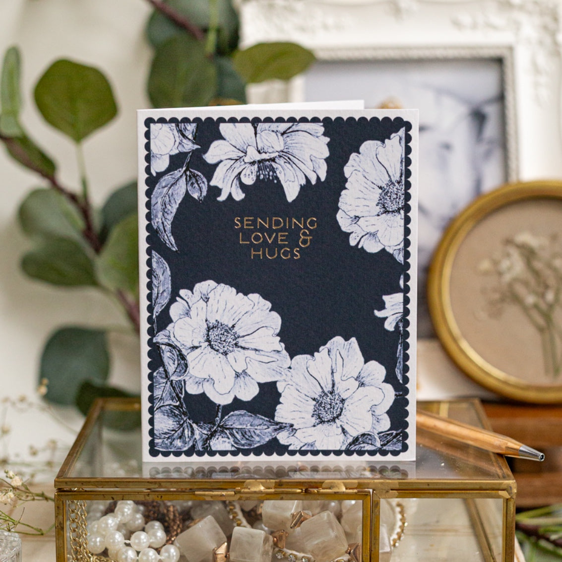 NEW! Sending Love & Hugs (Chateau) Card (Cello-Free)