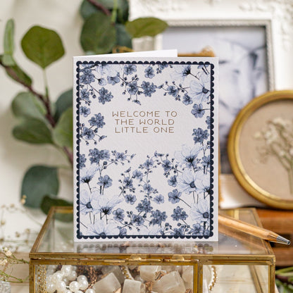 NEW! Welcome to the World Little One (Chateau) Card (Cello-Free)
