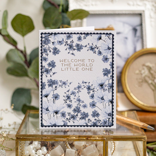 NEW! Welcome to the World Little One (Chateau) Card (Cello-Free)