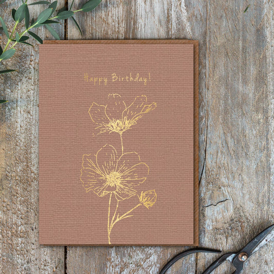 Happy Birthday Card (Cello-Free)