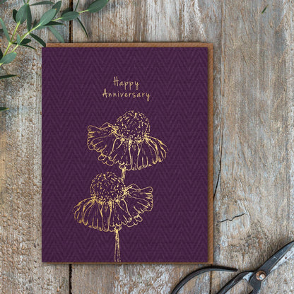 Happy Anniversary Card (Cello-Free)