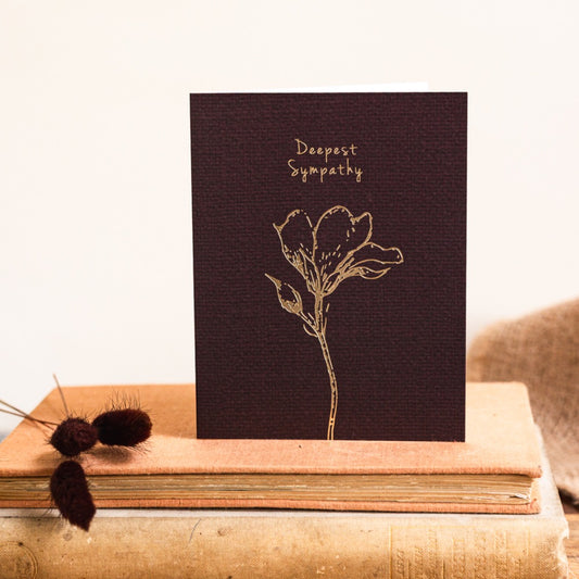 Deepest Sympathy Card (Cello-Free)
