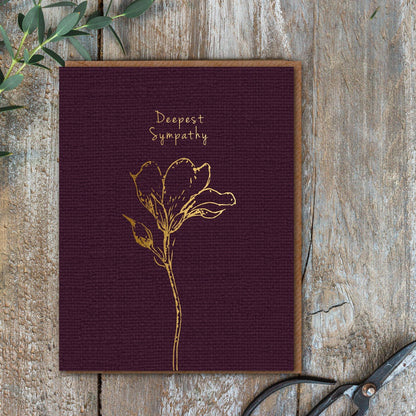 Deepest Sympathy Card (Cello-Free)