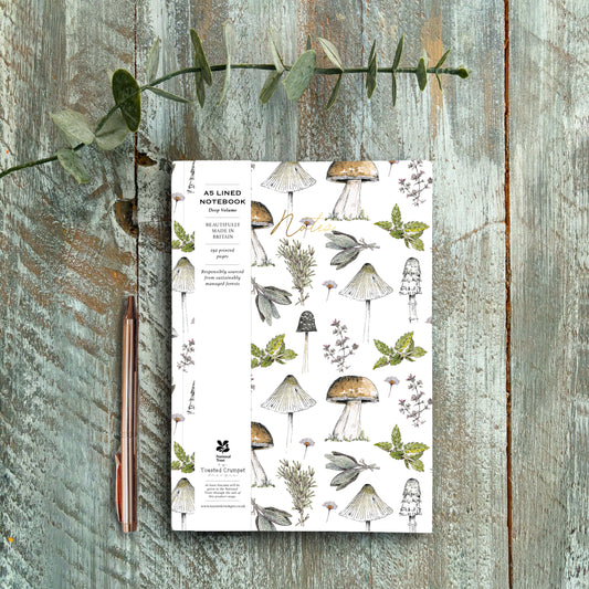 Wild Mushroom & Foraged Herbs (Pure) A5 Chunky Notebook