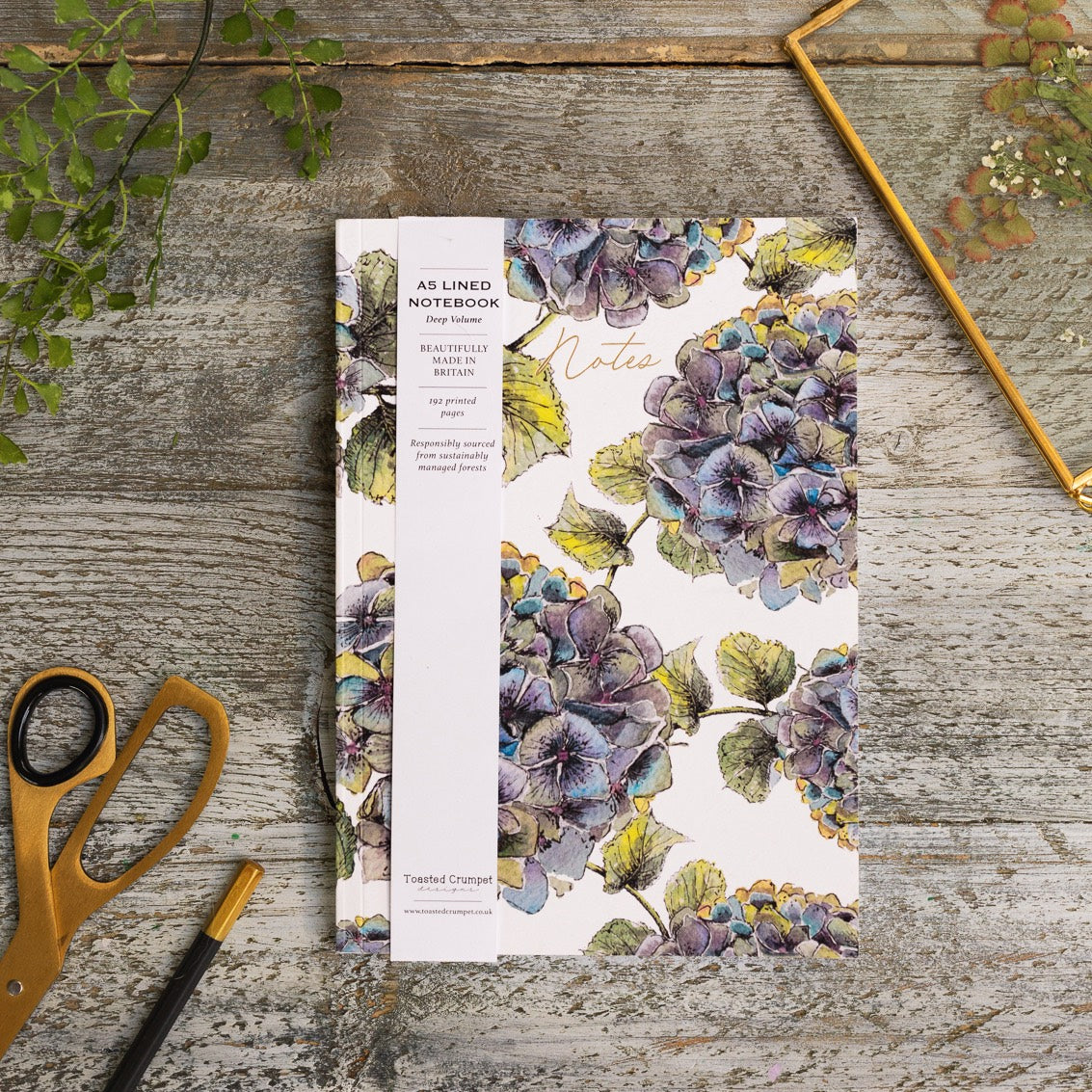 Hydrangea (Pure) A5 Chunky Notebook