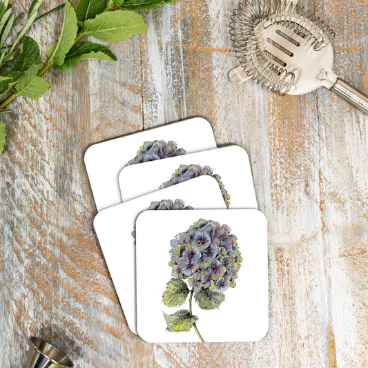 Hydrangea (Pure) Set of 4 Coasters