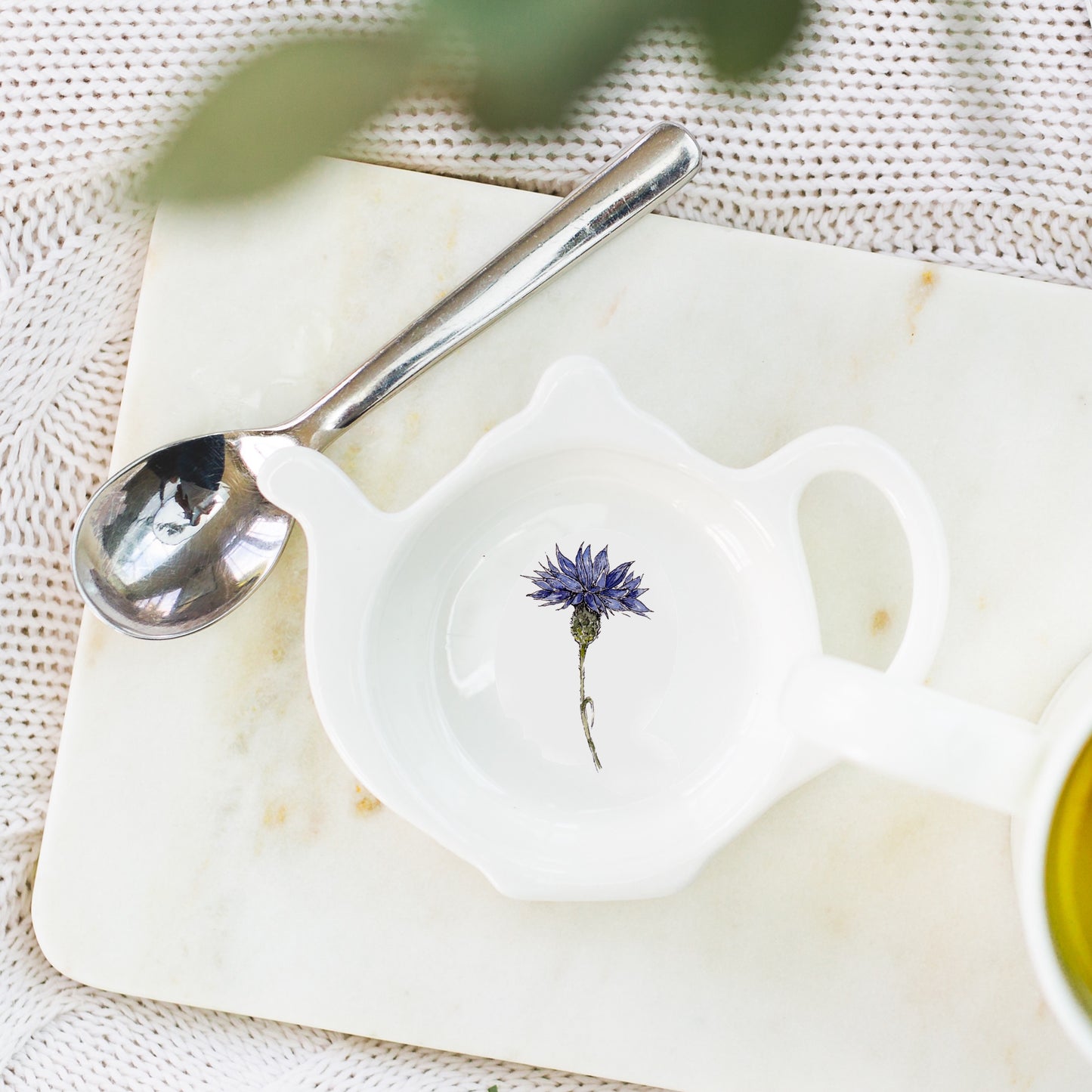 Cornflower Tea Tidy in a Gift Box