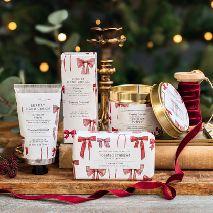 Crimson Velvet Candle in a Matt Gold Tin (available for dispatch from August 2025)