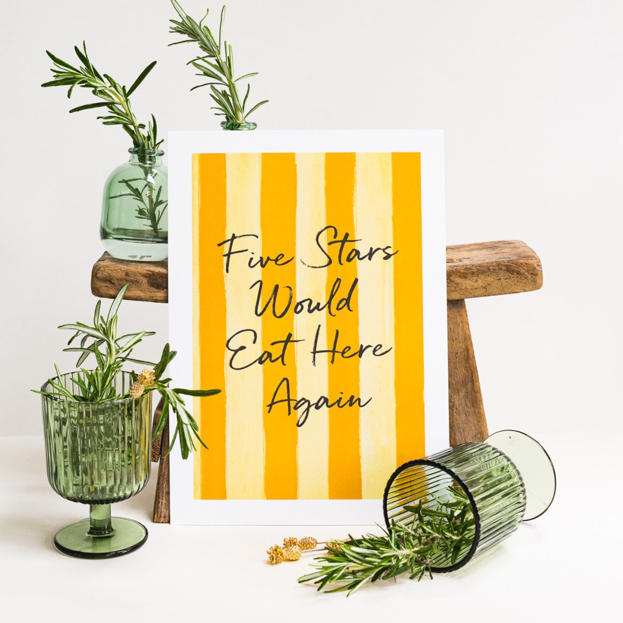 NEW! Five Stars A4 Digital Print