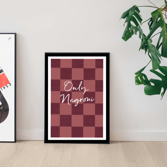 NEW! Only Negroni A4 Digital Print (available for dispatch from July 2026)