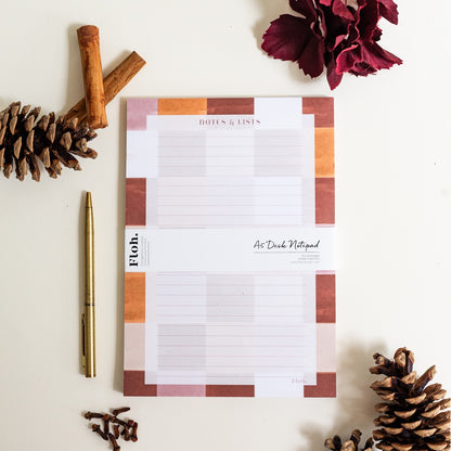 NEW! Gingerbread (Checkerboard) A5 Desk Pad (available for dispatch from August 2026)