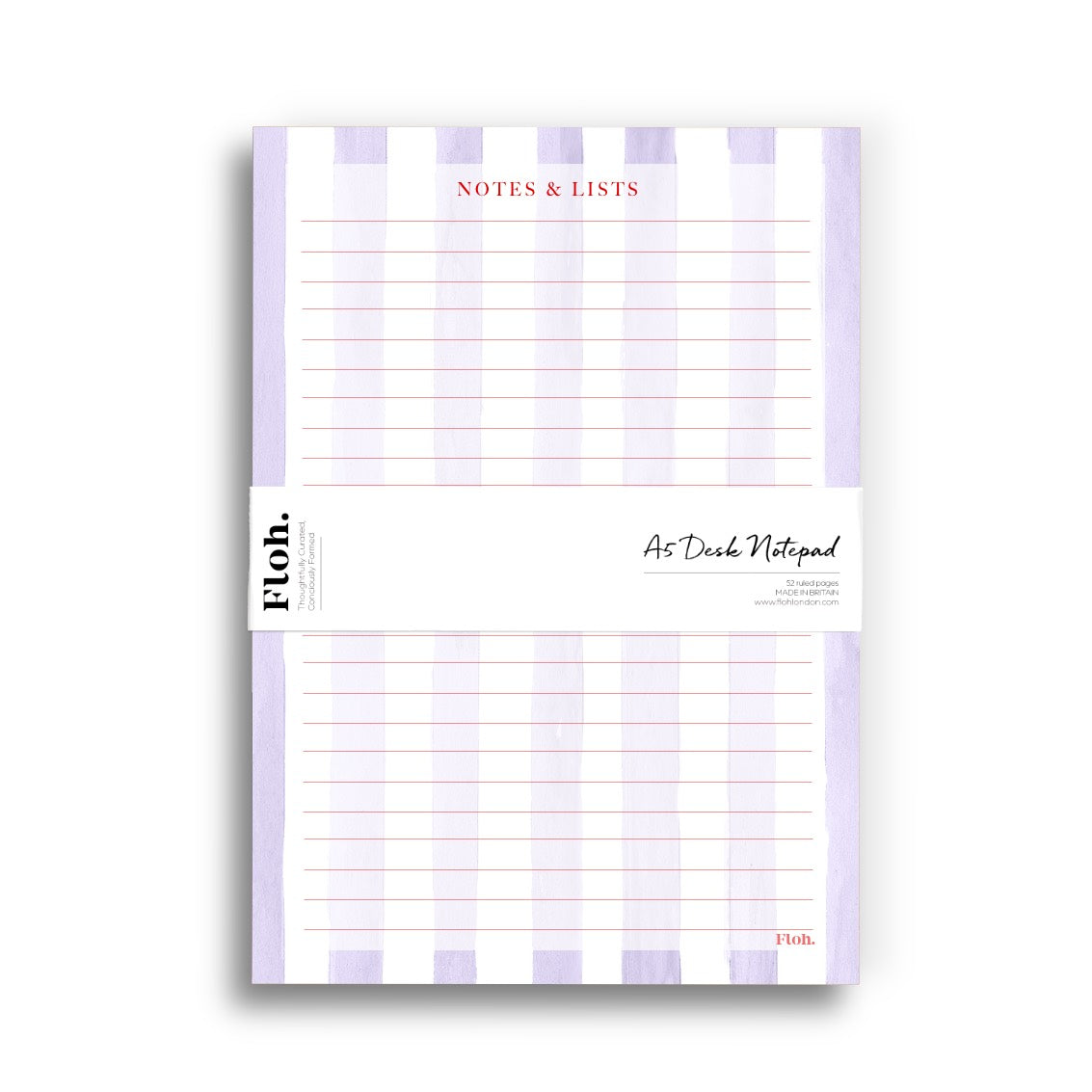 NEW! Lavender (Stripes) A5 Desk Pad (available for dispatch from January 2027)