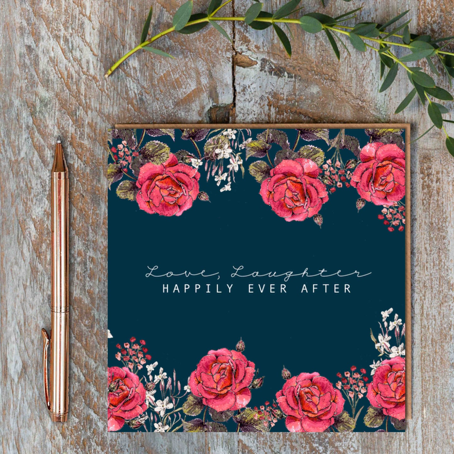 Love, Laughter, Happily Ever After Card (Cello-Free)