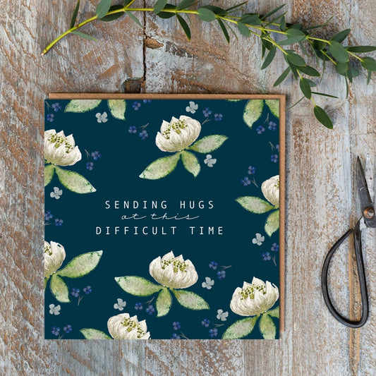 Sending Hugs At This Difficult Time Card (Cello-Free)