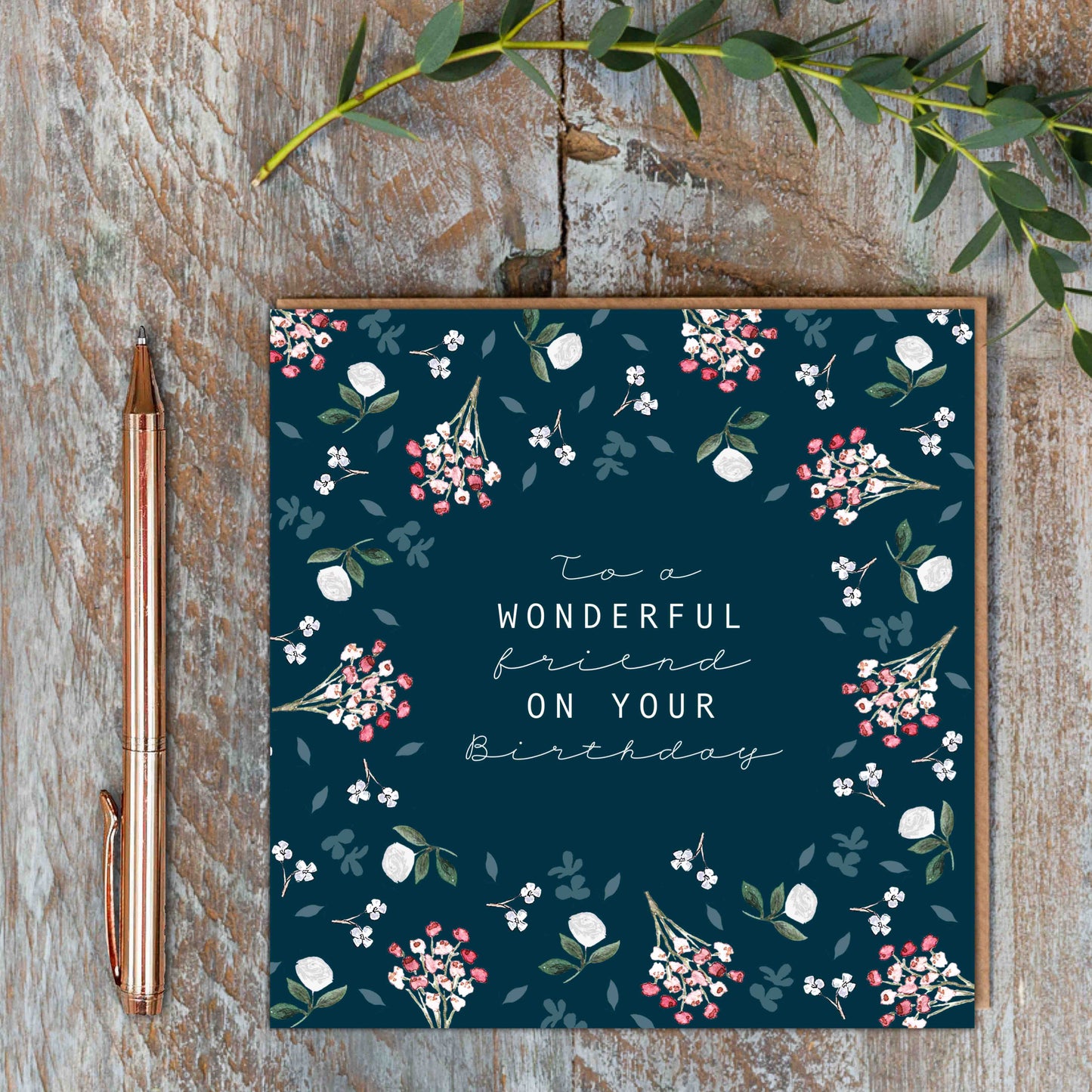 To a Wonderful Friend on Your Birthday Card (Cello-Free)
