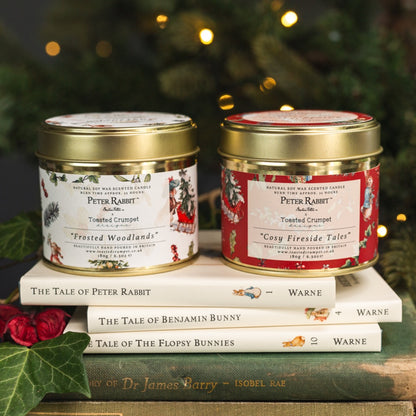 Peter Rabbit & Friends "Frosted Woodlands" Candle in a Matt Gold Tin