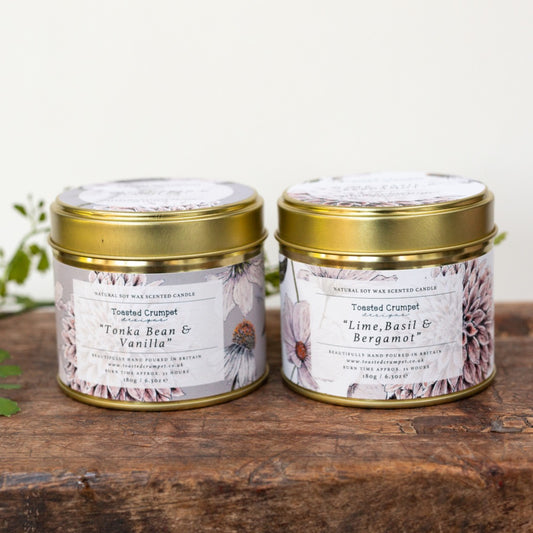 Lime, Basil & Bergamot Candle in a Matt Gold Tin