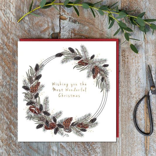 Wishing you the Most Wonderful Christmas Card (Cello-Free)