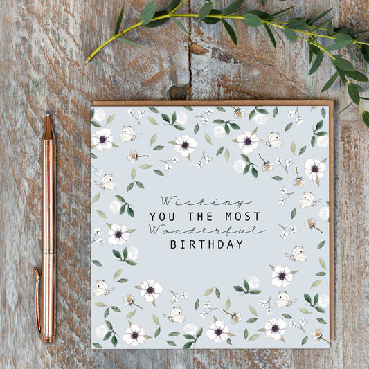 Wishing You the Most Wonderful Birthday Card (Cello-Free)