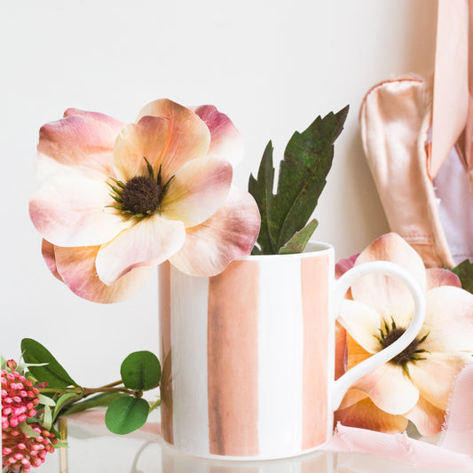 Peach (Stripes) Mug