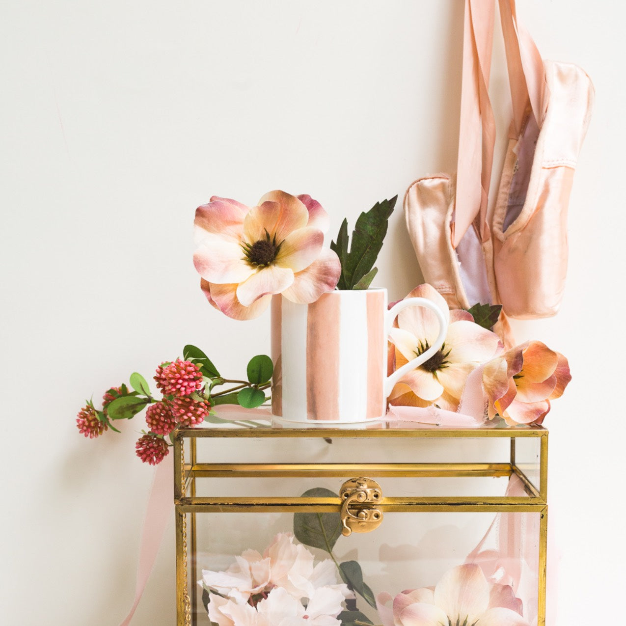 Peach (Stripes) Mug