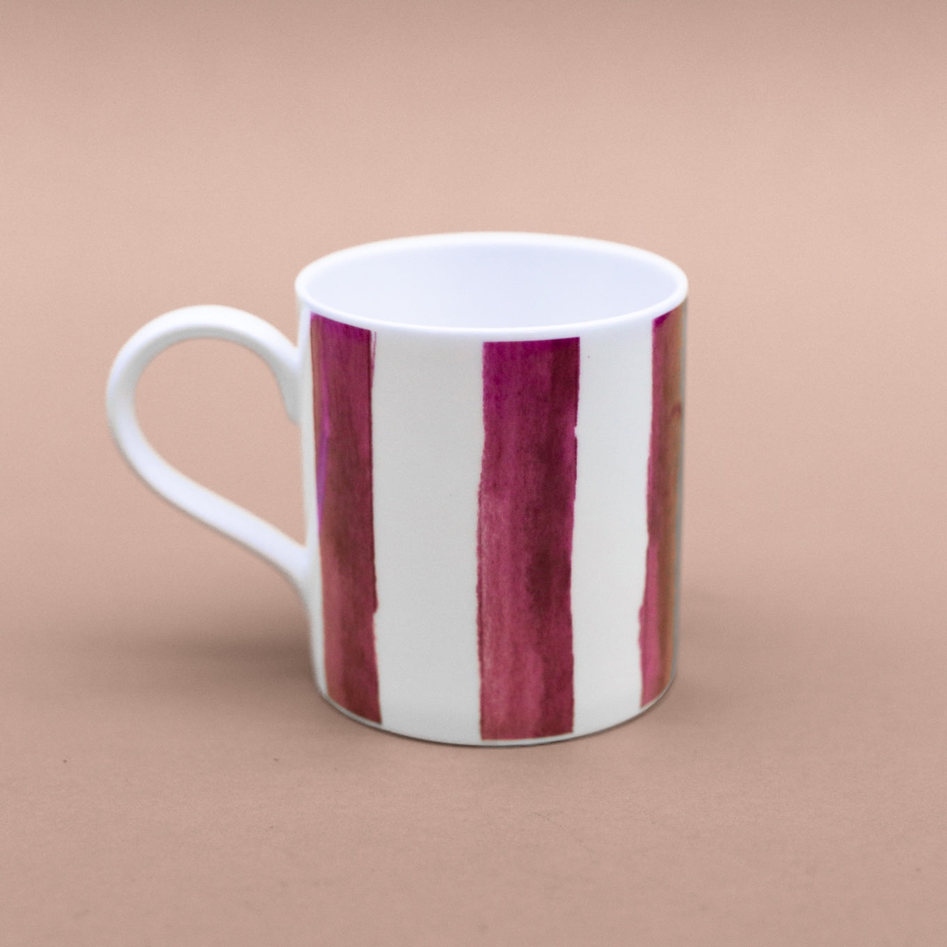 Raspberry (Stripes) Mug – Toasted Crumpet